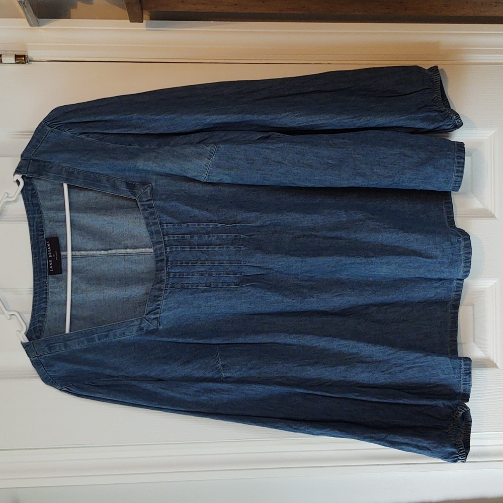 Lane Bryant Chambray Shirt Sz 20